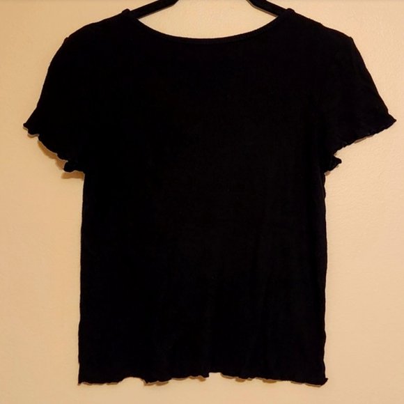 SO Tops - Women's Black Crop Top